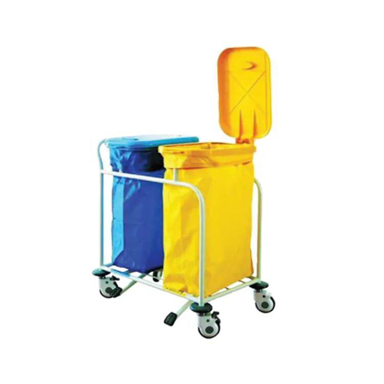 Medical waste trolley cart in hospital mobile nursing crash trolley cart