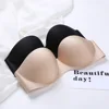 Hot latest fashion anti-skid invisible design back breast pasted sexy accumulation women's bra