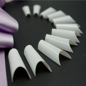 500pcs Natural Clear White Nail Art French Acrylic C Curve False 500pcs Natural Clear White Nail Art French Acrylic C Curve False Nails Tips10 Sizes For