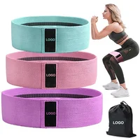 

Superb Quality Multi Colours Gym Hip Resistance Hip Circle Band Non Slip Booty Exercise Fitness Fabric Elastic Resistance Bands