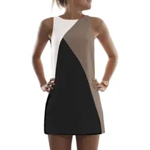 Women Summer Casual Sleeveless Evening Party Beach Dress Short Mini Dresses Vestido 4558