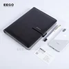 wholesale a3 a5 office personalizable hardcover loose leaf refill calculator printing leather notebook with pen for school
