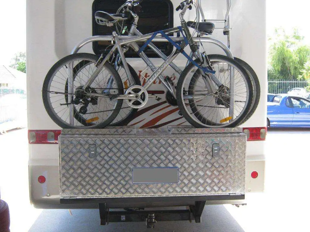 bike rack with storage box