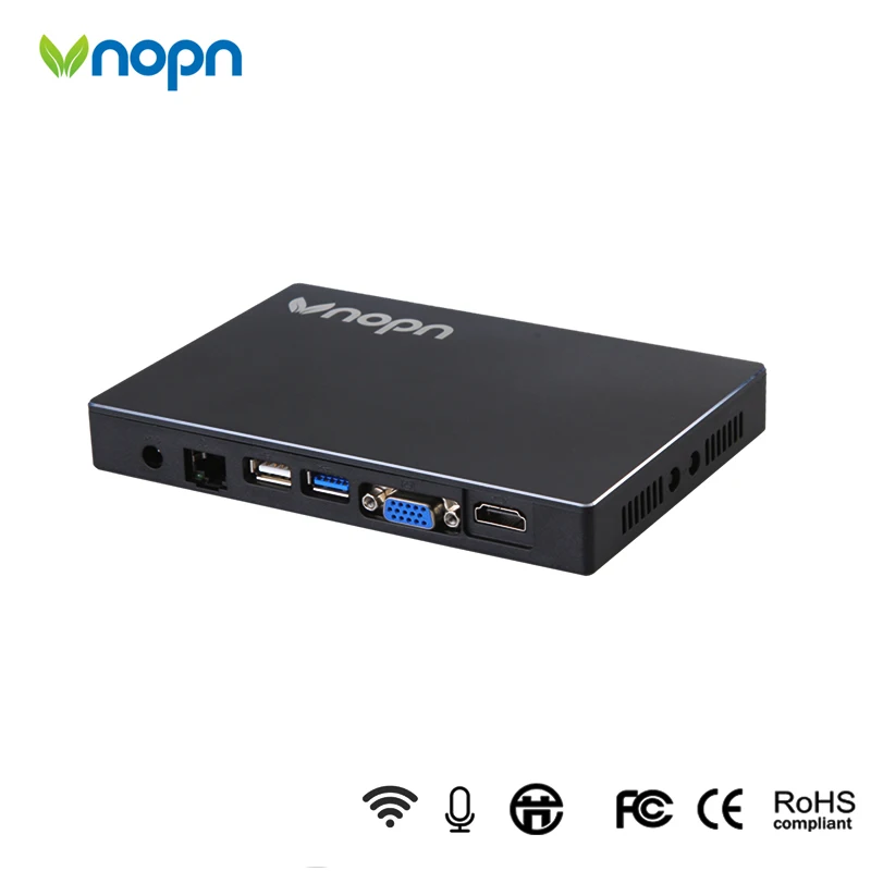 

Fanless Mini PC Android And Windows10 OS Ihdmintel Z8350 2GB RAM 32GB Flash With WIFI / BT