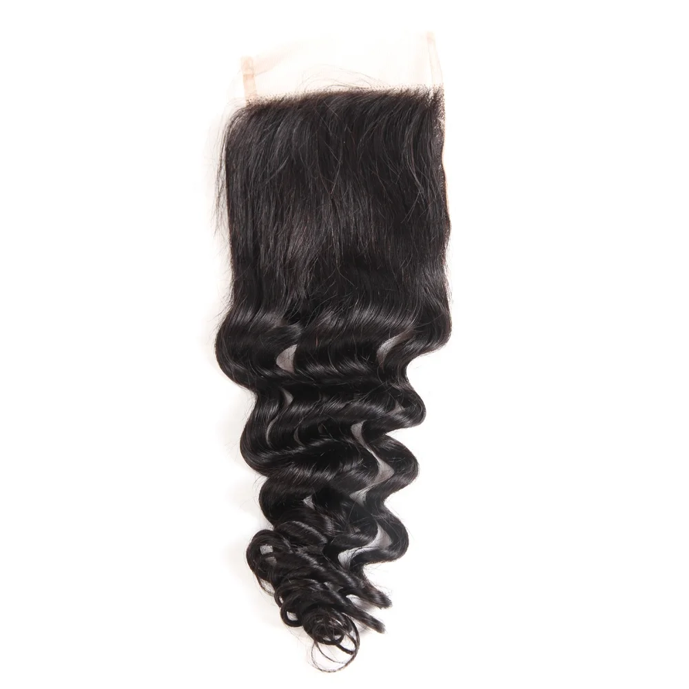 

Huashuo Highest Discounts Wholesale 4X4 Bleached Knots Free Middle Three Parting Thin Lace Closure