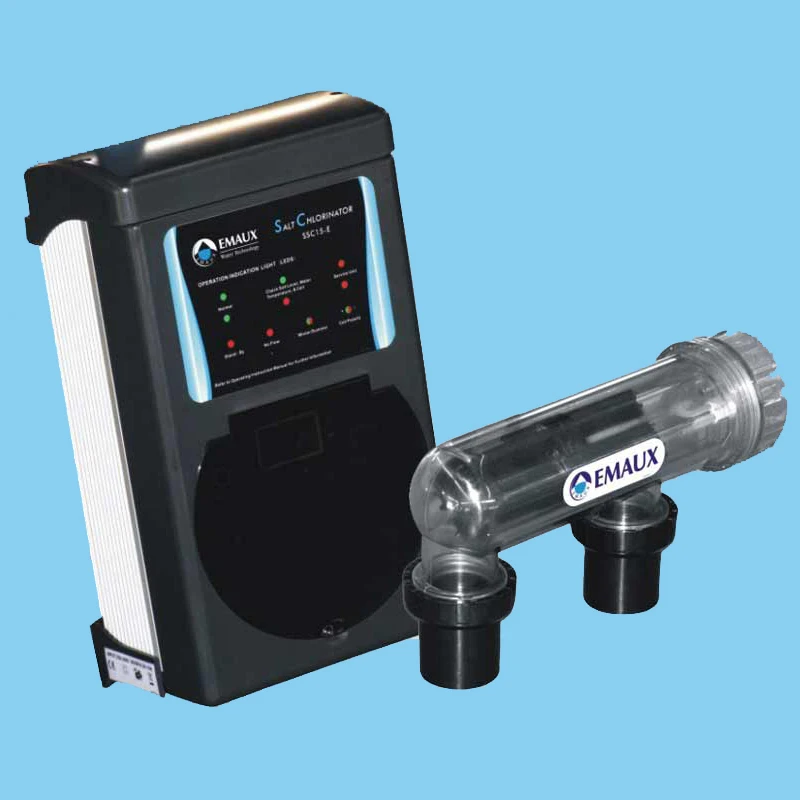 

240V swimming pool salt water chlorinator equipment with standard panel for sale, Gray
