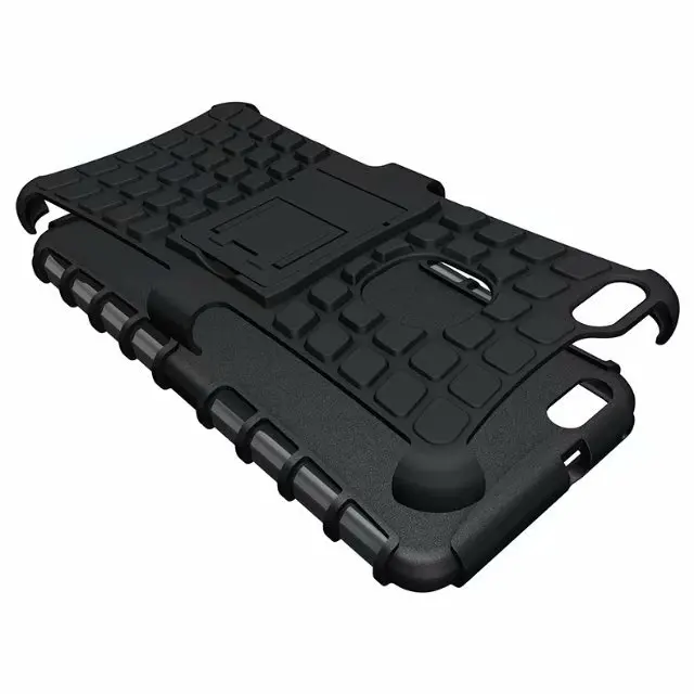 shockproof TPU+PC 2in1 tire pattern bracket cover phone case For Huawei P10 Lite