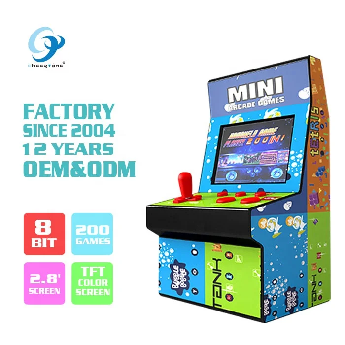 

CT882B Children best Xmas gift 8 bit mini bartop arcade portable, Customized