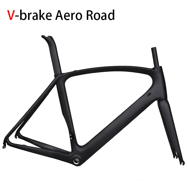 

Hot sales! Carbon bikes aero inner cable V brake,DI2 Comoatible, Carbon Road Bike Frame FM098, Customer's request