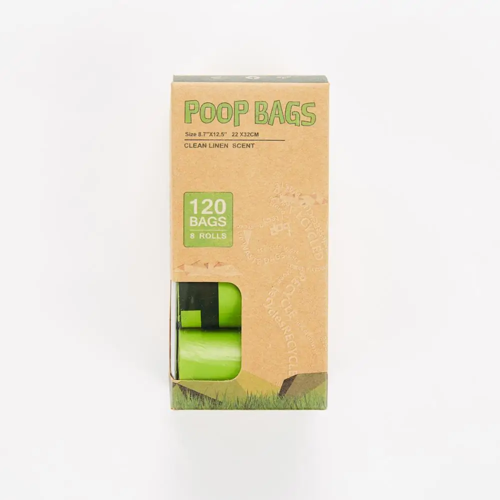 

120 bags 8 rolls dog poo bags biodegradable