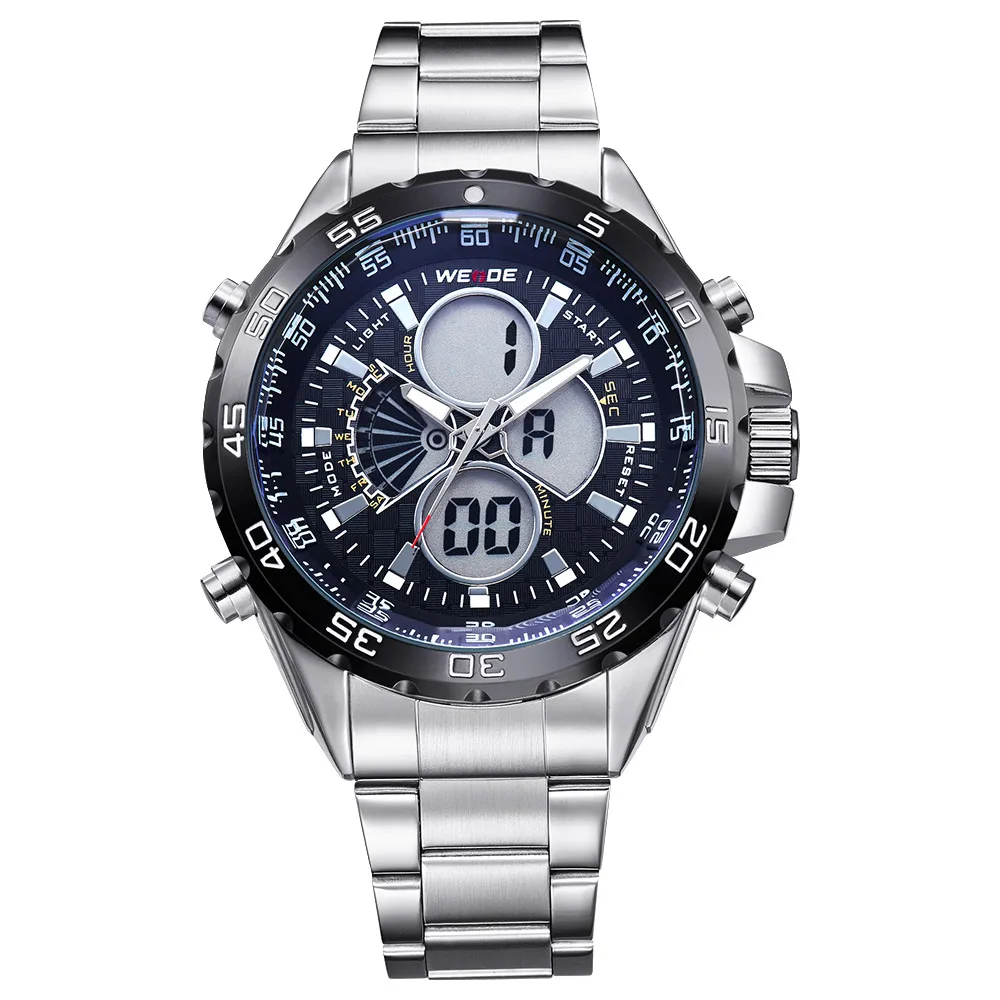 

WEIDE WH1103-1C men waterproof LCD display Side covered stainless steel fashion digital sport watch, 6 available colors