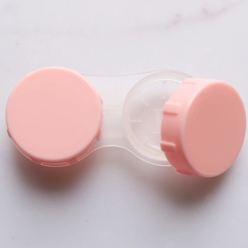 
Freshgo Pure Color Blue Pink White Black Contact Case Lens Case 