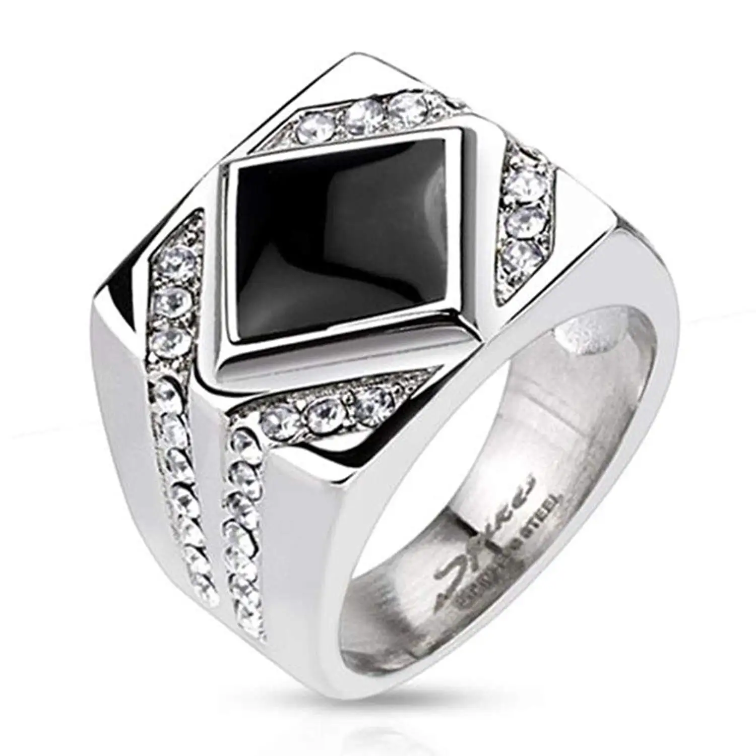 Серебряное мужское кольцо
