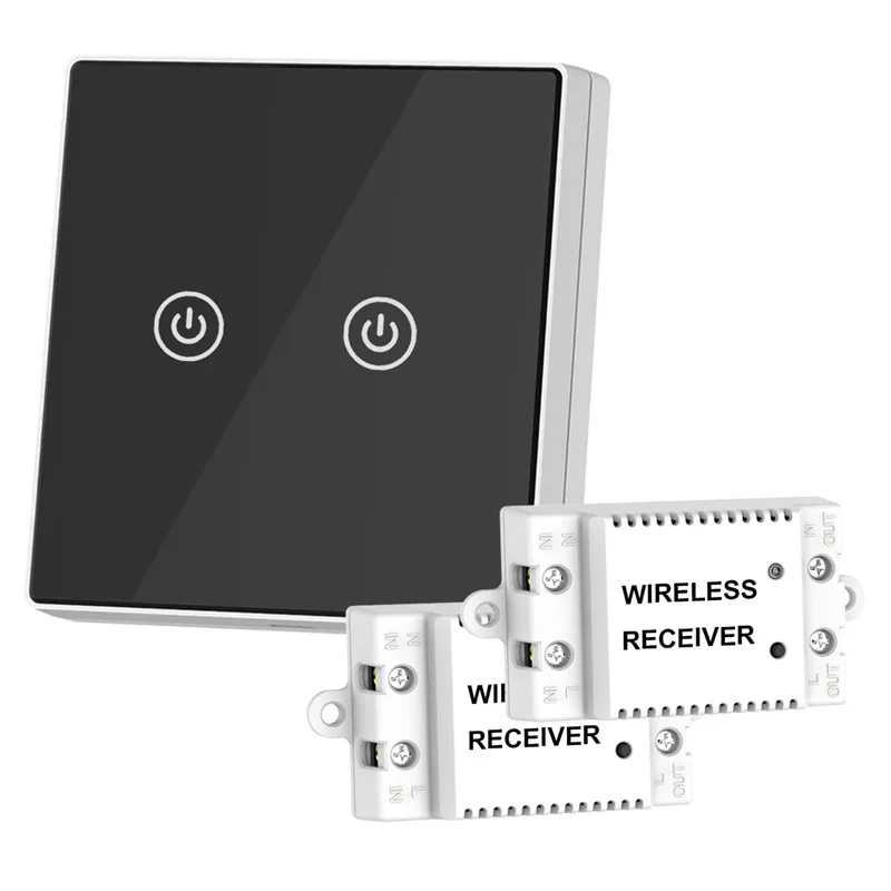 Wireless Smart Switch Touch Luxury Glass Panel Led Light Wall Switch Via Smart Home Buy