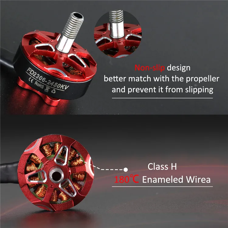 HGLRC Forward FD2306 2450KV 4S 1600KV 6S rc Brushless Motors for fpv Racing Drone