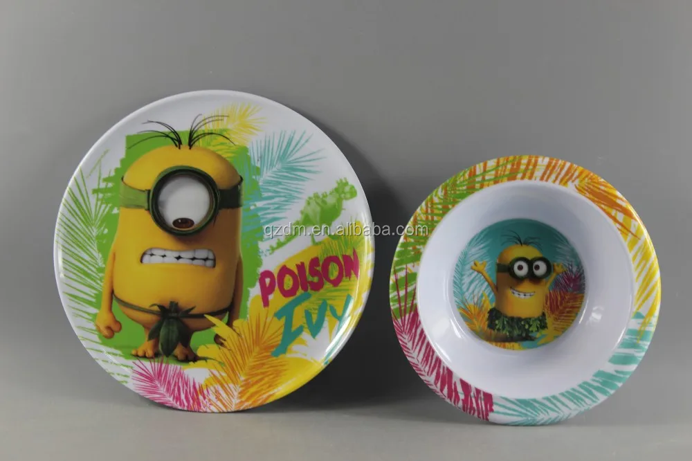 Food Grade Melamine Dinnerware For Girls And Boys
