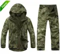 TAD Tactical Soft Shell Camouflage Outdoor Jacket Set Men Army Sport Waterproof Hunting Clothes Military Hiking