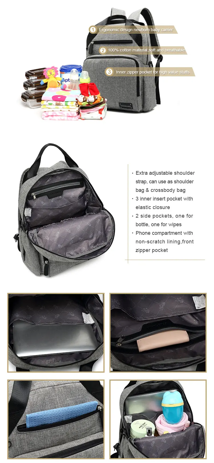 3 compartment handbolsas