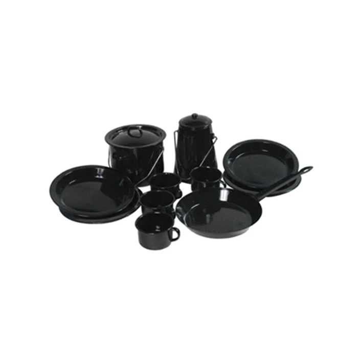 Factory Wholesale Enamel Camping Set,Carbon Steel Cast Iron Enamel