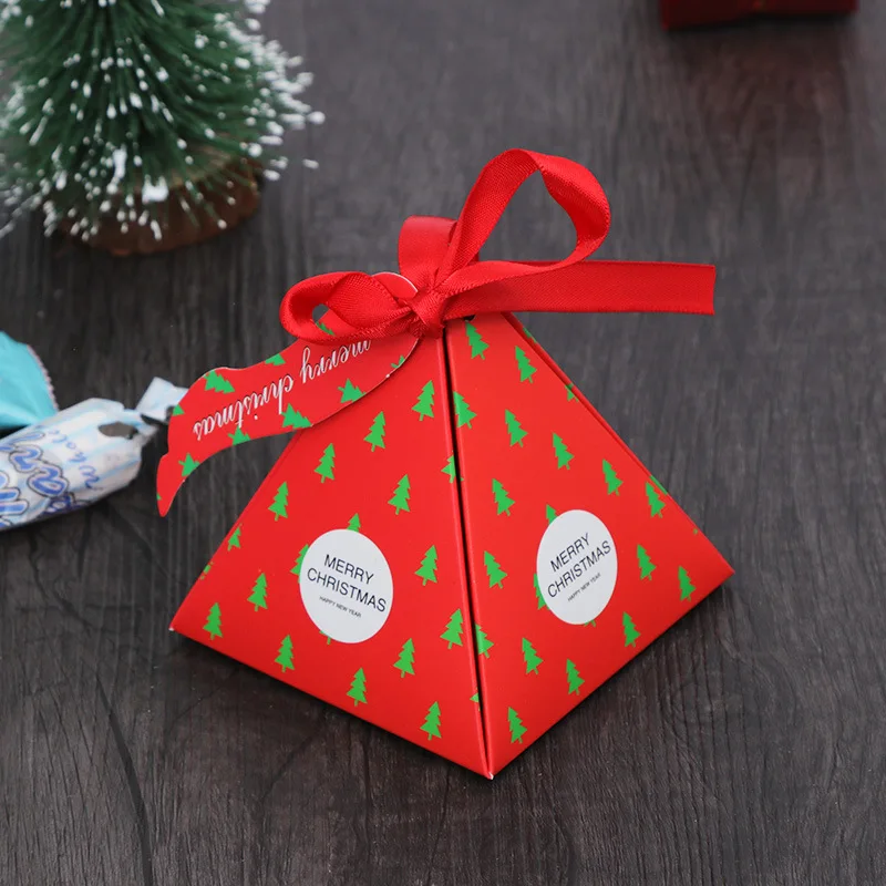 High Quality Pyramid Shape Paper Christmas Gift Box For Candy With ...