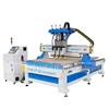 1325 Three Processes Multi Head CNC Router Machinery with HQD Air Cooling Spindle for Wooden Furniture