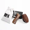 Fancy black sandalwood beard brush and comb set beard kit for men