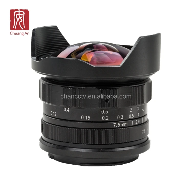 

APS-C 7.5mm ultra wide angle fisheye lens f2.8 E FX MFT mount for digital mirrorless camera