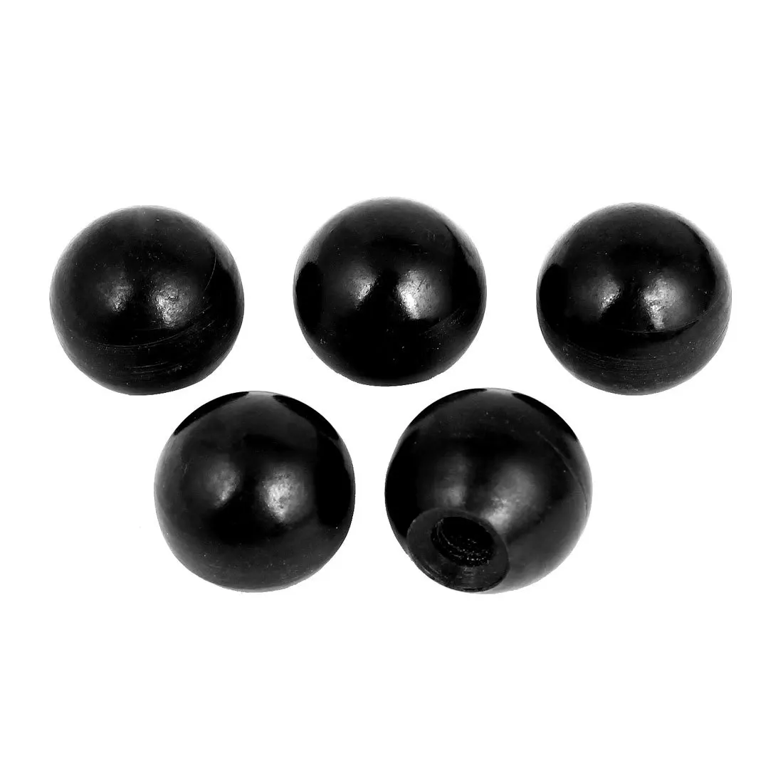 M12 Bore 40mm Black Plastic Ball Lever Knob Handle for Lathe Machinery