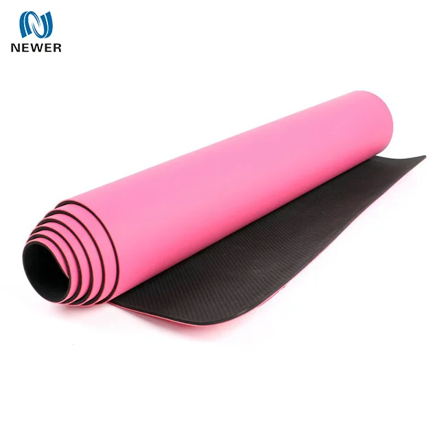 Eco hot premium non-slip high quality anti tear waterproof exercise fitness gym custom printed 100% natural pu rubber yoga mat
