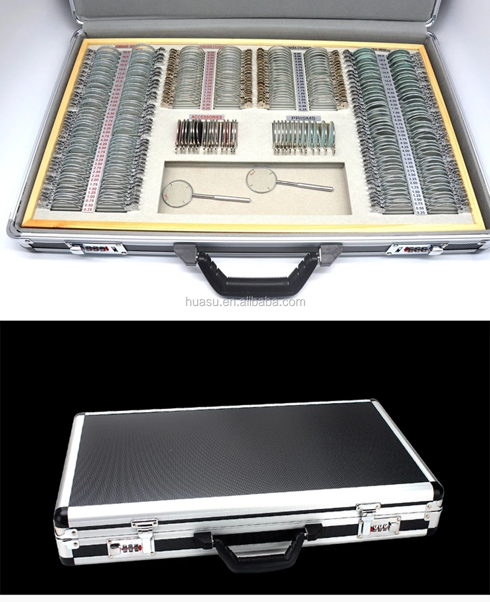Professional Optical Equipment Trial Lens Set Optometry Eye Testing Box