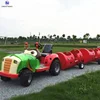 Fun amusement park games battery operated 19 seats lady beetle mini tractor kids rides for sale