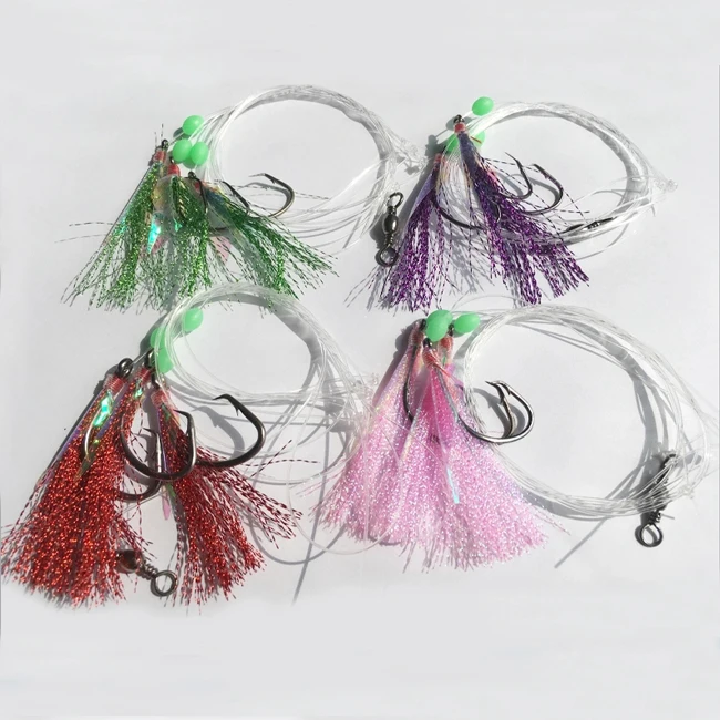 Popular 3 Hooks Flasher Sabiki Rig For Fishing - Buy Flasher Sabiki Rig ...