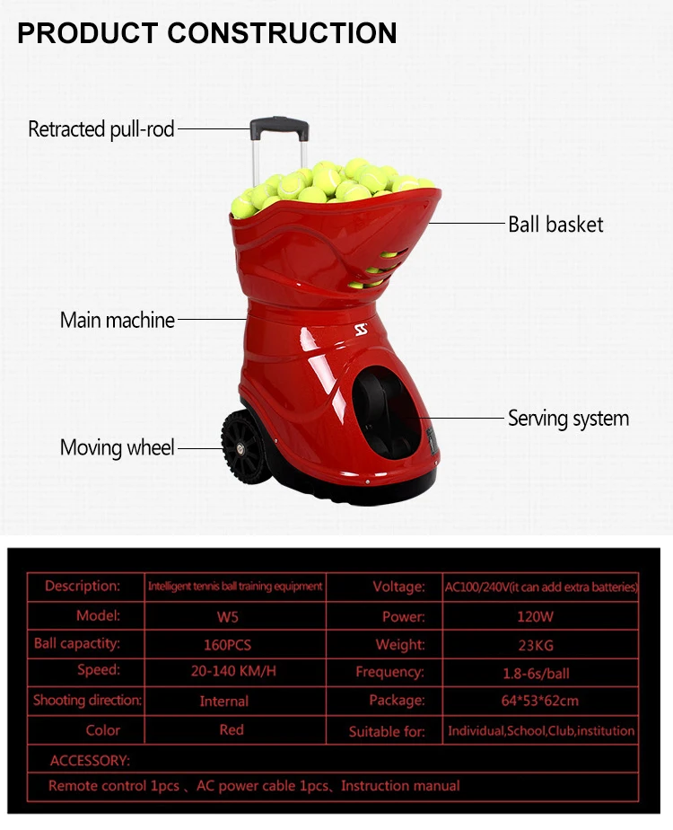 New Product Tennis Ball Machine Lobster Online For Beginners Buy