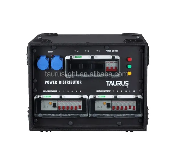
380V Audio Lighting Power Distribution Equipment 63A 3 Phase CEE Power Box 