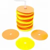 Wholesale Non-Skid Floor Spot Markers : Set of 50 Agility Training Flat Field Cones,come with carry bag and handle