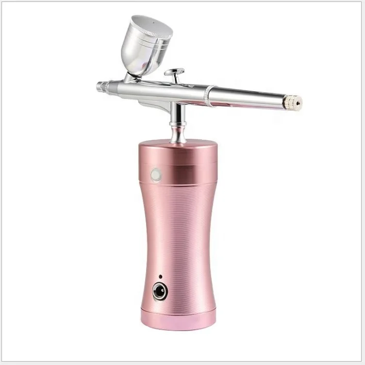 

Home use oxygen jet peel sprayer water injection for skin care new product beauty device, Pink