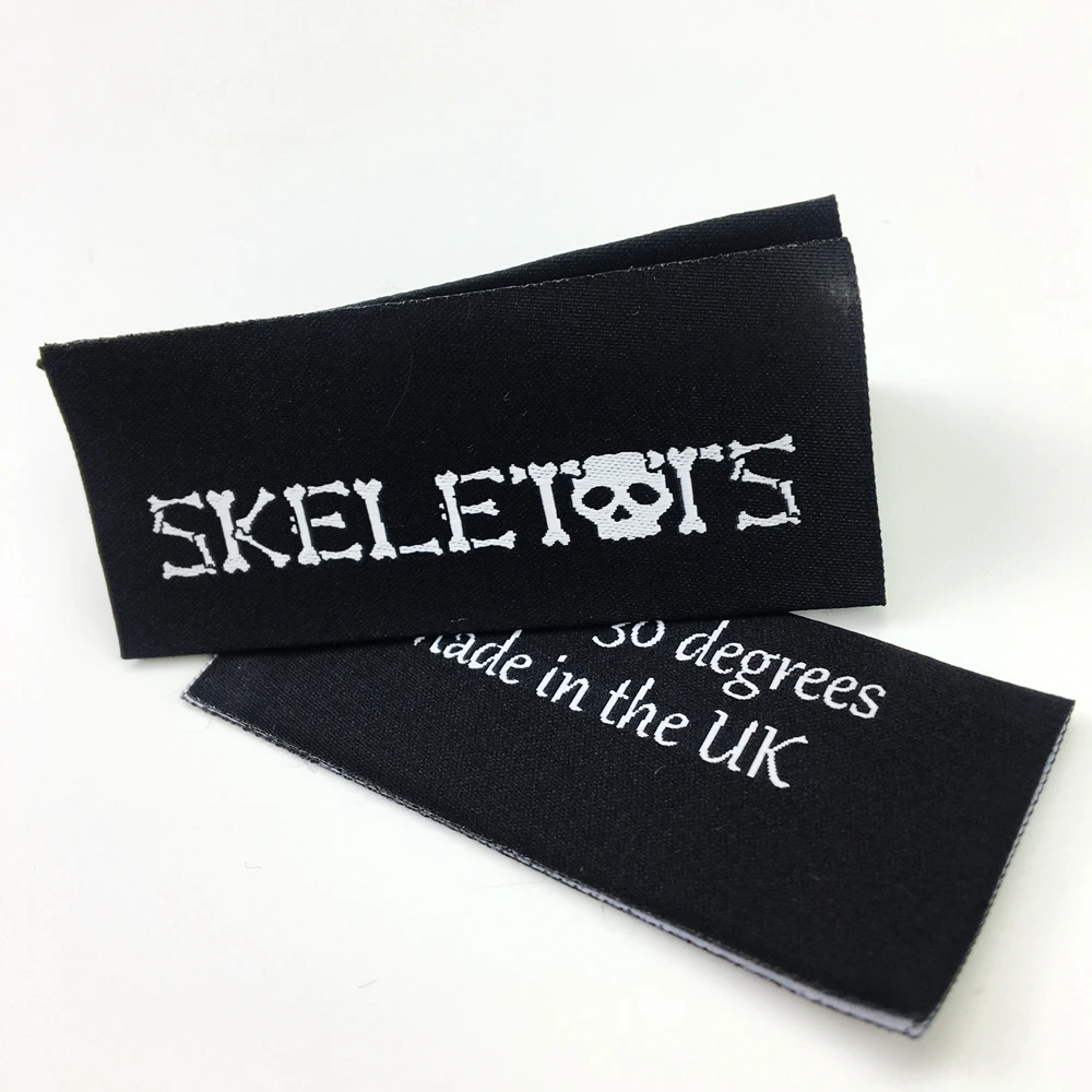 

High quality  hem woven label,clothing woven label,garment woven label neck tag