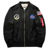 

High Quality Men's Clothes MA1 Flight Man's Suede Bomber Jacket Slim Jacket Letterman Varsity Jacket