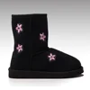 H&C-515 new design fashion red cute winter snow child boots with heart printing