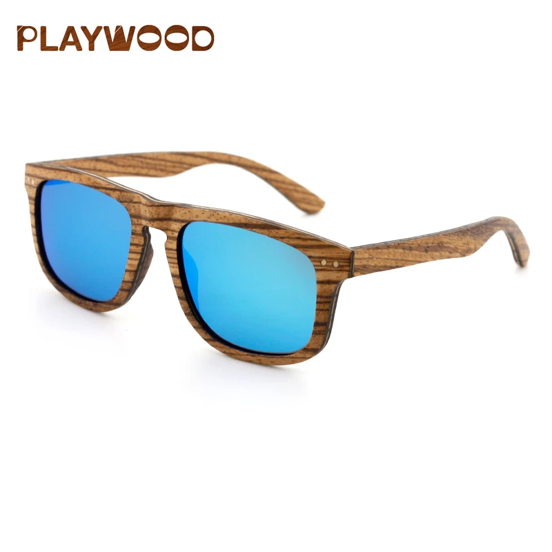 

Fashion style wooden frame sunglasses zebra wood custom bamboo sunglasses