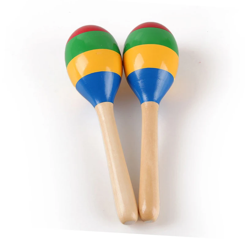 owhelmlqff-Music Enlightenment1Pc Wooden Orff Musical Percussion Instrument Children Maraca Rattle Tool Toys