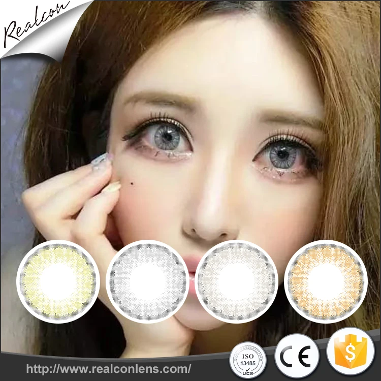 

Realcon Supplier Beautiful Cosmetic Big Eyes contact lenses, 8 colors