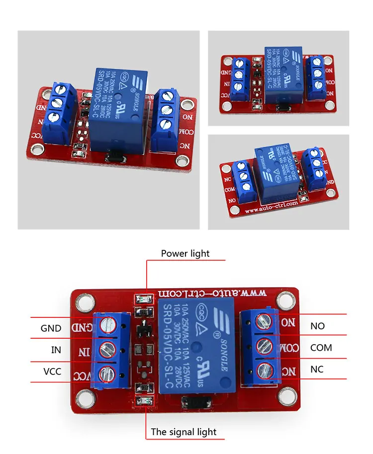 Single 1 Relay High And Low Level Module Board 3v 5v 24v 12v Relay Channel Switch Buy Relay