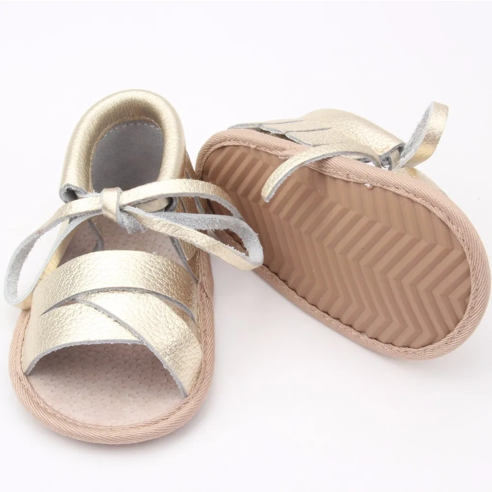 Gold Italian Leather Baby Shoes Summer Sandals Buy Summer Sandles