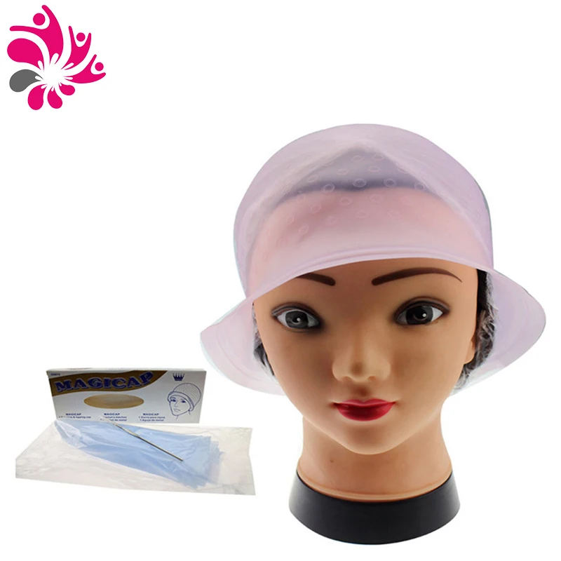 Wholesale Hot Sale Salon Rubber Coloring Hair Highlights Hat Silicone