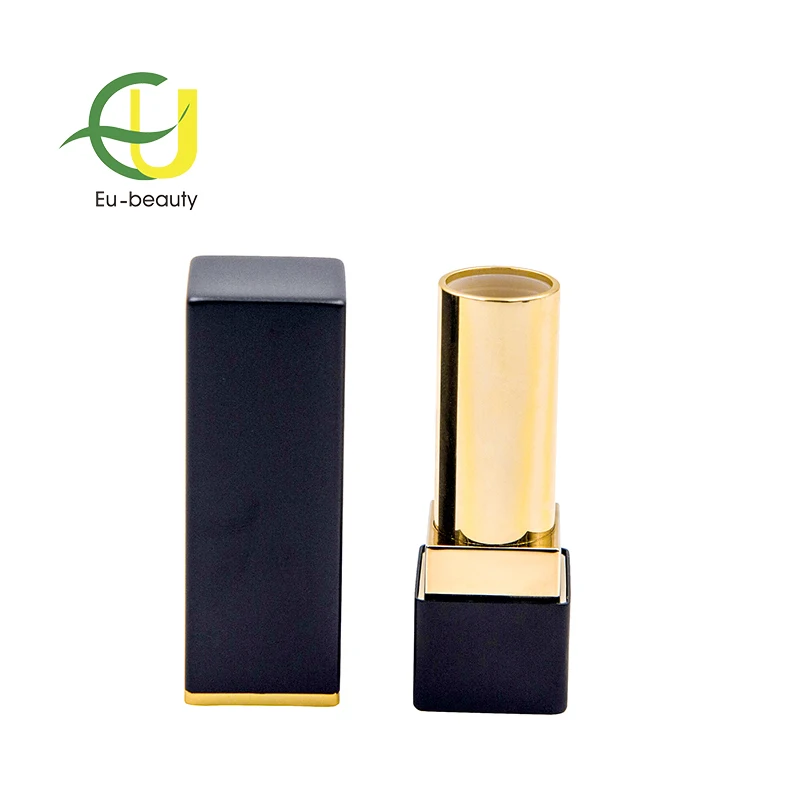 
High-grade black magnet metal lipstick tubea or lip balm container 