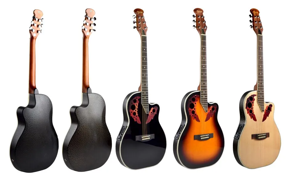 41 Inch Ovation Hollow Thin Body Celluloid Binding Electric Acoustic