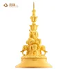 Puxian Bodhisattva large gold buddha statues the same item of Emei Mountain praying buddha statue