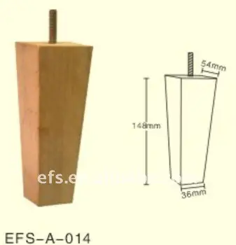 Supply Modern Cheap Furniture Legs Furniture Screw Leg Tapered