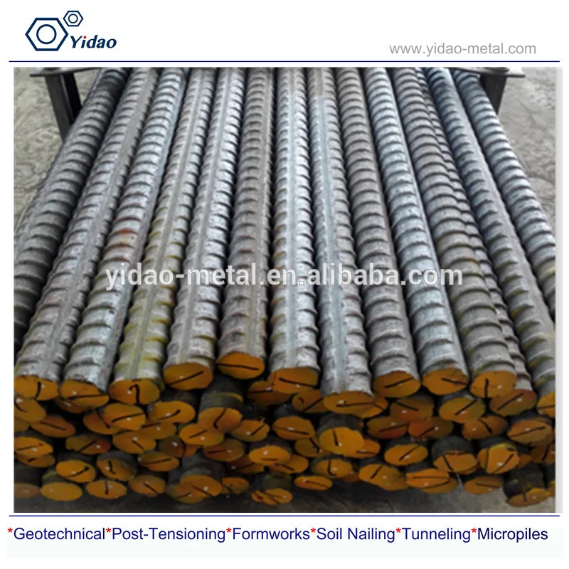 grade PSB930Mpa Screw Thread Steel Bar